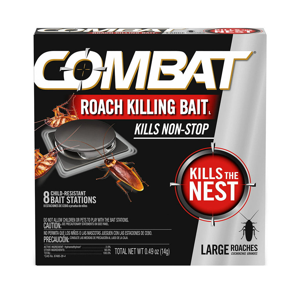 Combat Roach Killing Large Roach Bait, 8 Ct